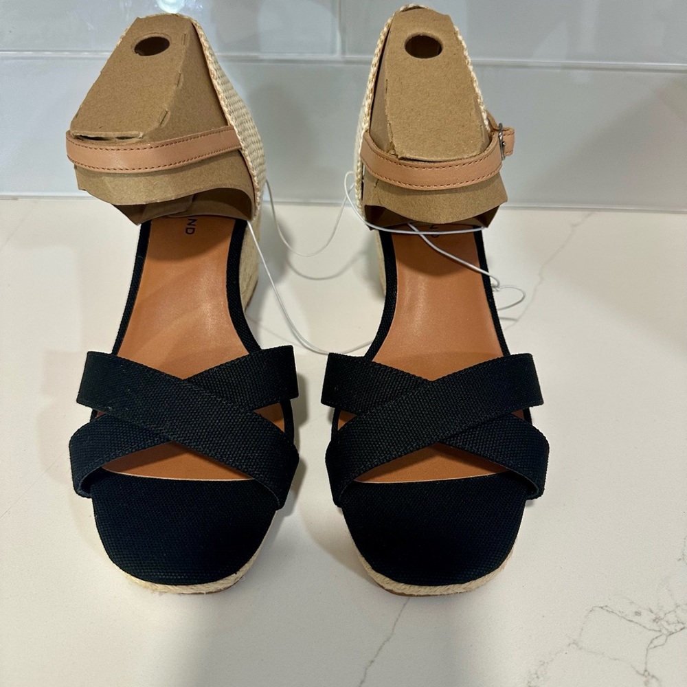 Brand New Lucky Brand Ladies Maey Lee Espadrille Wedge Sandal, Size 8, Brown - Picture 2 of 13